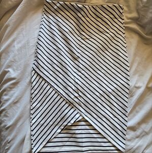 Zara Stripped Pencil Skirt